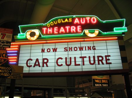 Douglas Auto Theatre - RESTORED MARQUEE - HENRY FORD MUSEUM